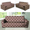 Brown Polka Dot Sofa Cover-grizzshop