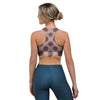 Brown Polka Dot Sports Bra-grizzshop