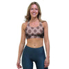 Brown Polka Dot Sports Bra-grizzshop