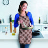 Brown Polka Dot Women's Apron-grizzshop