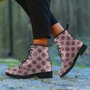 Brown Polka Dot Women's Boots-grizzshop