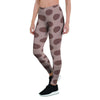 Brown Polka Dot Women's Leggings-grizzshop