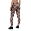 Brown Polka Dot Women's Leggings-grizzshop