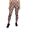 Brown Polka Dot Women's Leggings-grizzshop