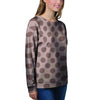 Brown Polka Dot Women's Sweatshirt-grizzshop