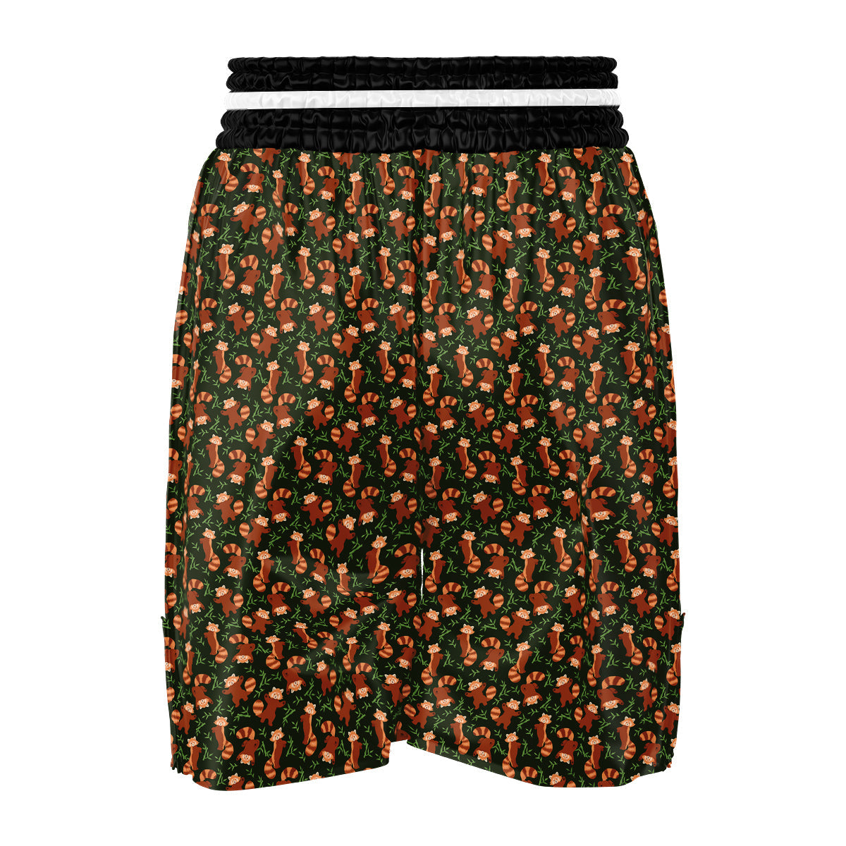 Brown Raccoon Cartoon Cute Print Pattern Boxing Shorts-grizzshop