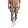 Brown Scorpion Print Pattern Men's Leggings-grizzshop