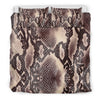 Load image into Gallery viewer, Brown Snakeskin Python Skin Pattern Print Duvet Cover Bedding Set-grizzshop