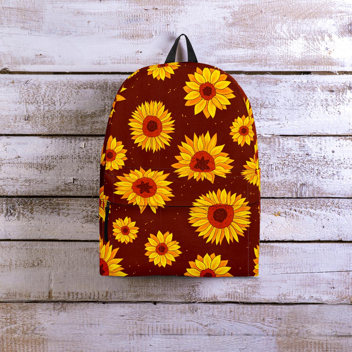 Brown Sunflower Backpack-grizzshop