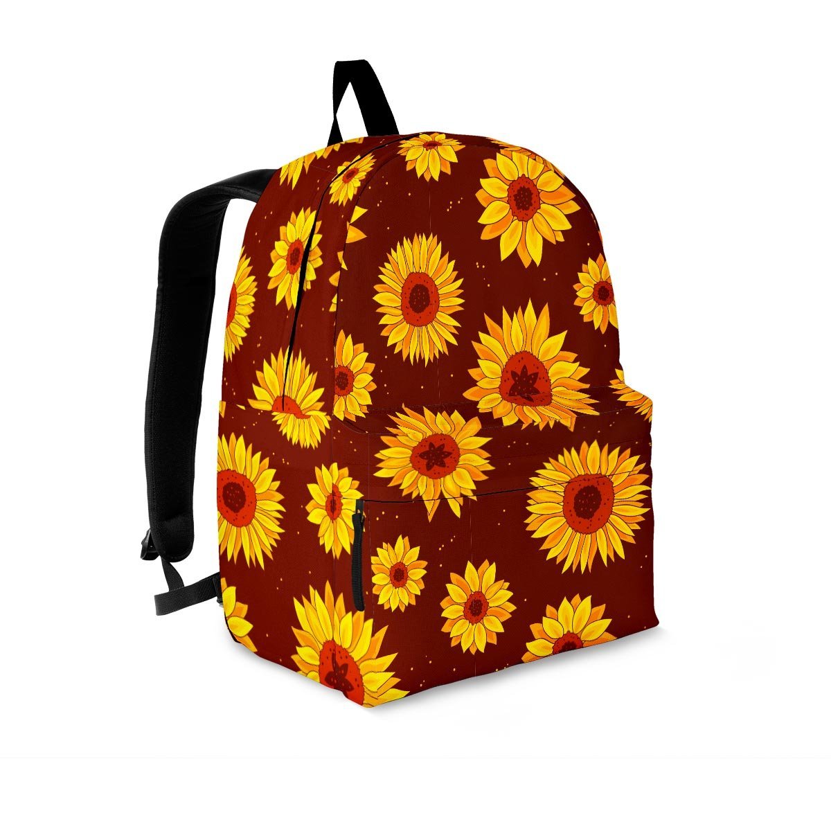 Brown Sunflower Backpack-grizzshop