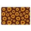 Brown Sunflower Door Mat-grizzshop