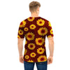 Brown Sunflower Men T Shirt-grizzshop