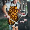 Brown Sunflower Men's Apron-grizzshop