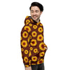 Brown Sunflower Men's Hoodie-grizzshop