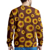 Brown Sunflower Men's Sweatshirt-grizzshop