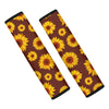 Brown Sunflower Seat Belt Cover-grizzshop