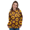 Brown Sunflower Women's Hoodie-grizzshop