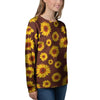 Brown Sunflower Women's Sweatshirt-grizzshop