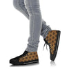 Brown Teddy Bear Pattern Print Men Women's High Top Shoes-grizzshop