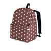 Brown Tiny Polka Dot Backpack-grizzshop