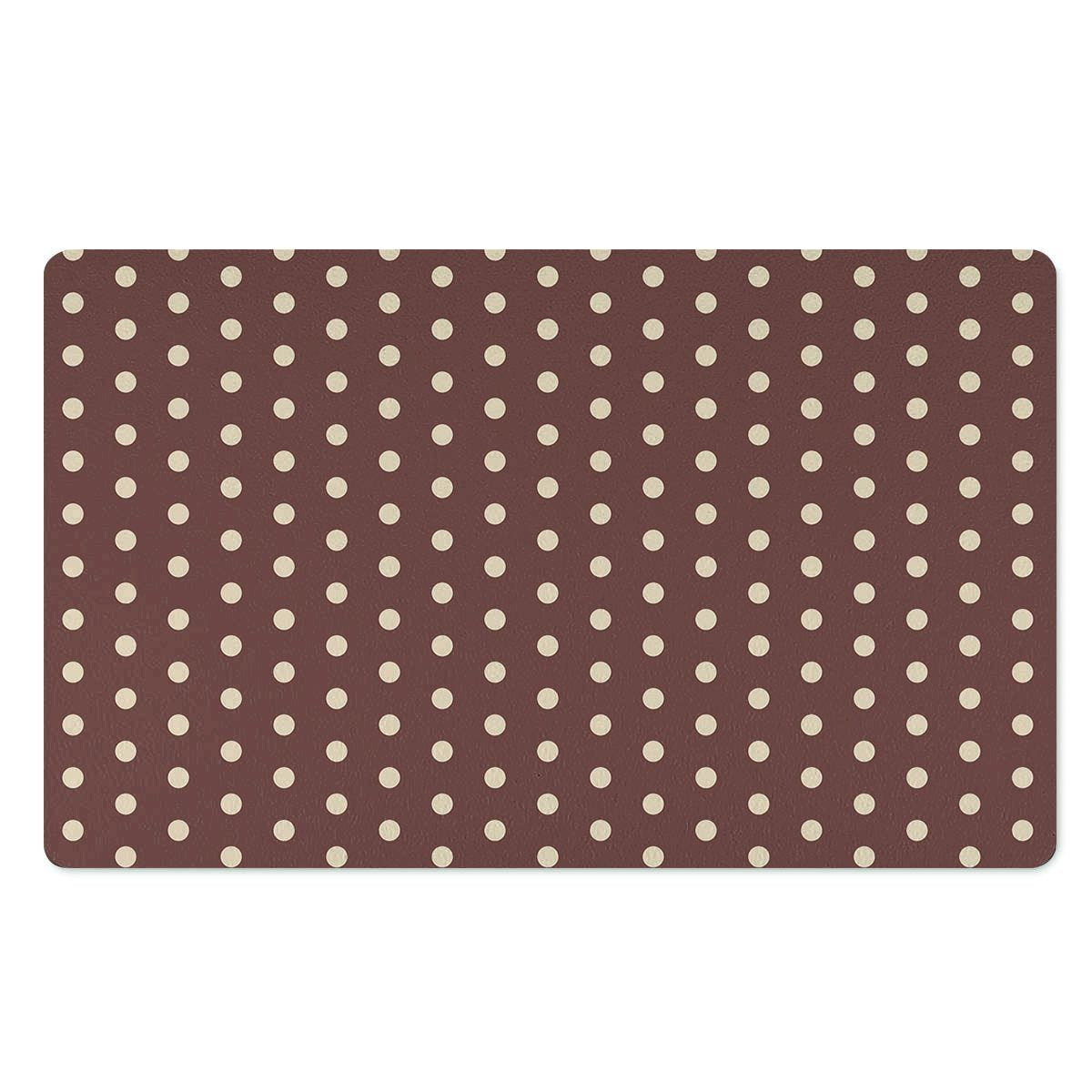 Brown Tiny Polka Dot Door Mat-grizzshop