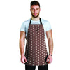 Brown Tiny Polka Dot Men's Apron-grizzshop