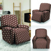 Brown Tiny Polka Dot Recliner Cover-grizzshop