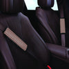 Brown Tiny Polka Dot Seat Belt Cover-grizzshop