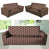 Brown Tiny Polka Dot Sofa Cover-grizzshop