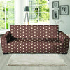 Brown Tiny Polka Dot Sofa Cover-grizzshop