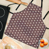 Brown Tiny Polka Dot Women's Apron-grizzshop