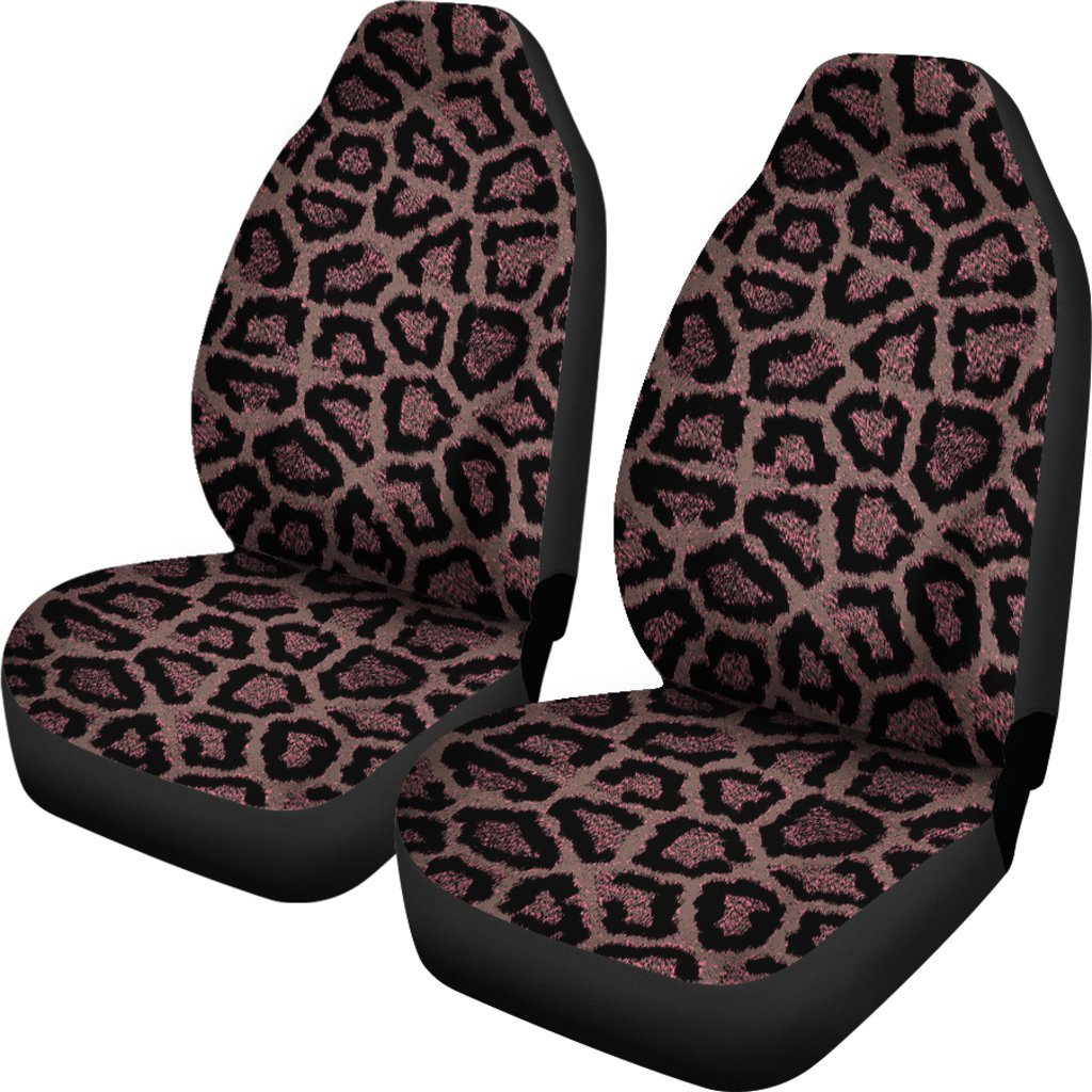 Brown Cheetah Leopard Pattern Print Universal Fit Car Seat Cover-grizzshop