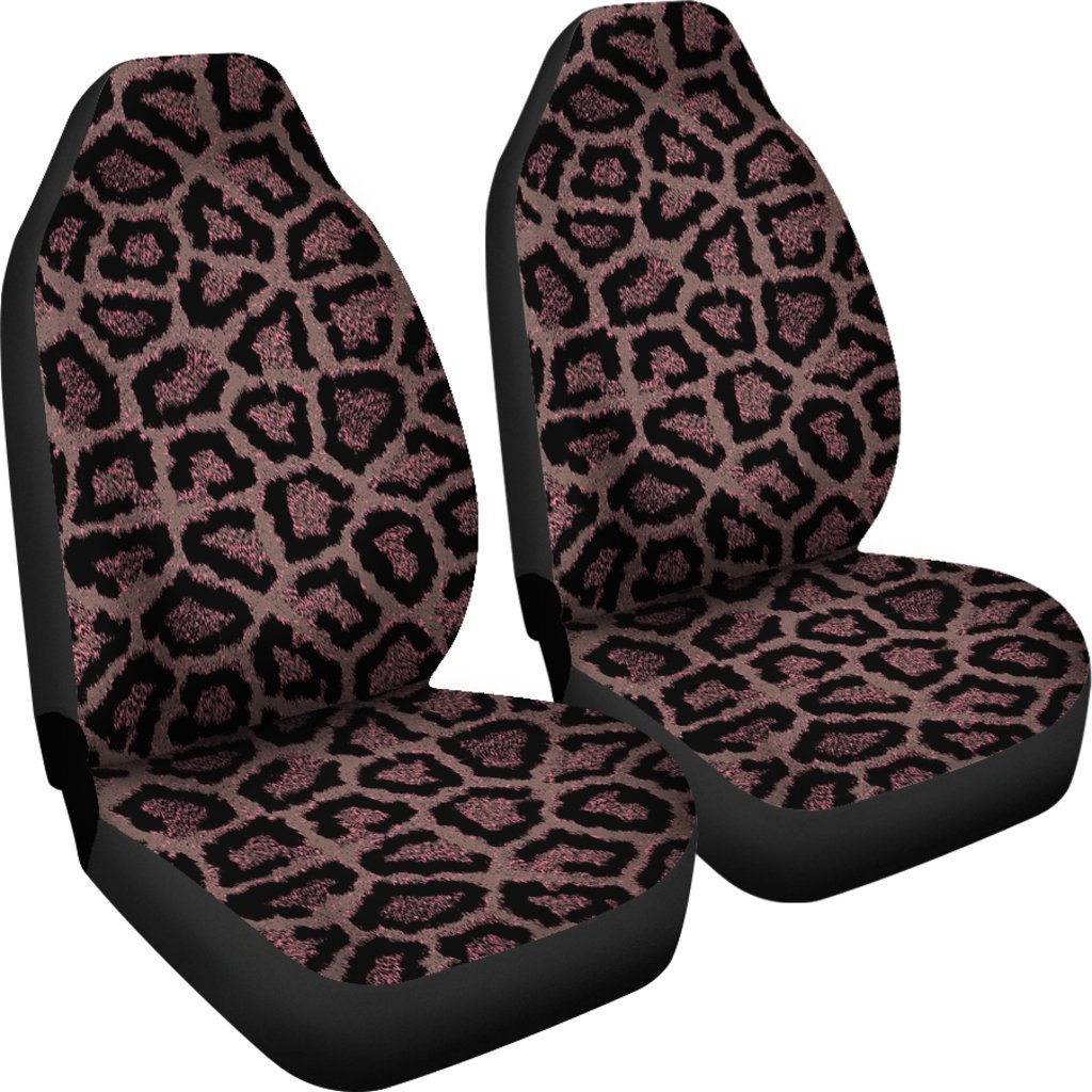 Brown Cheetah Leopard Pattern Print Universal Fit Car Seat Cover-grizzshop
