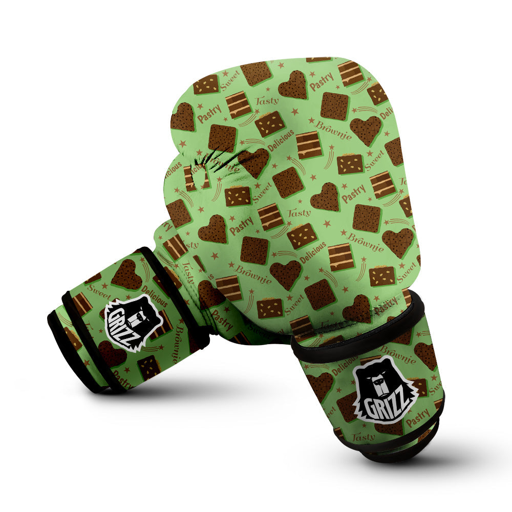 Brownie Delicious Print Pattern Boxing Gloves-grizzshop