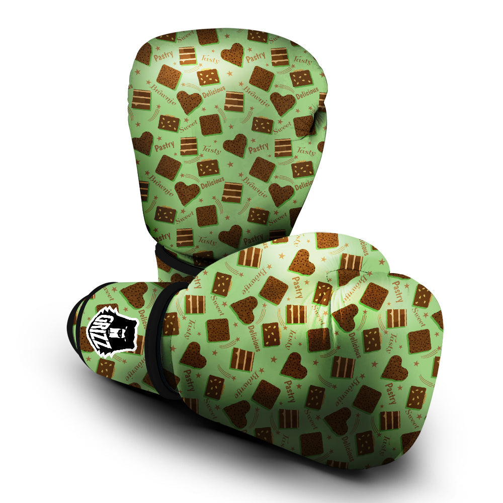 Brownie Delicious Print Pattern Boxing Gloves-grizzshop