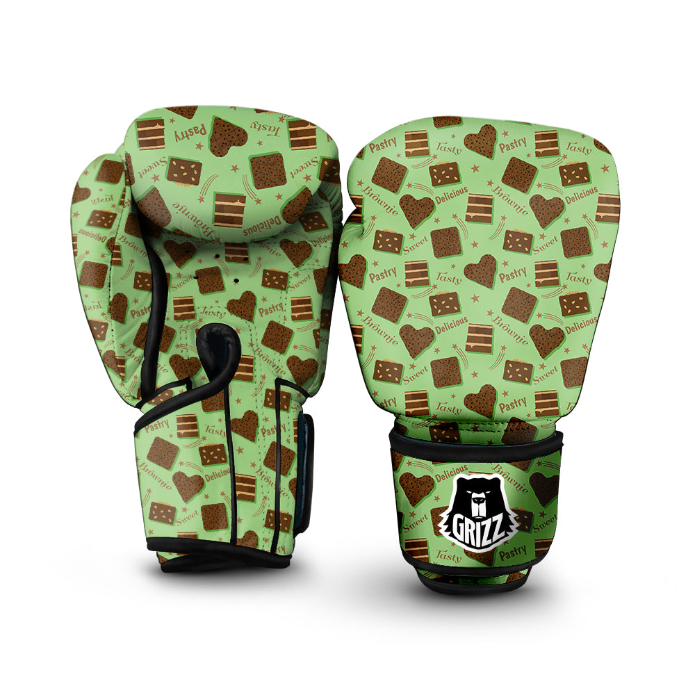 Brownie Delicious Print Pattern Boxing Gloves-grizzshop