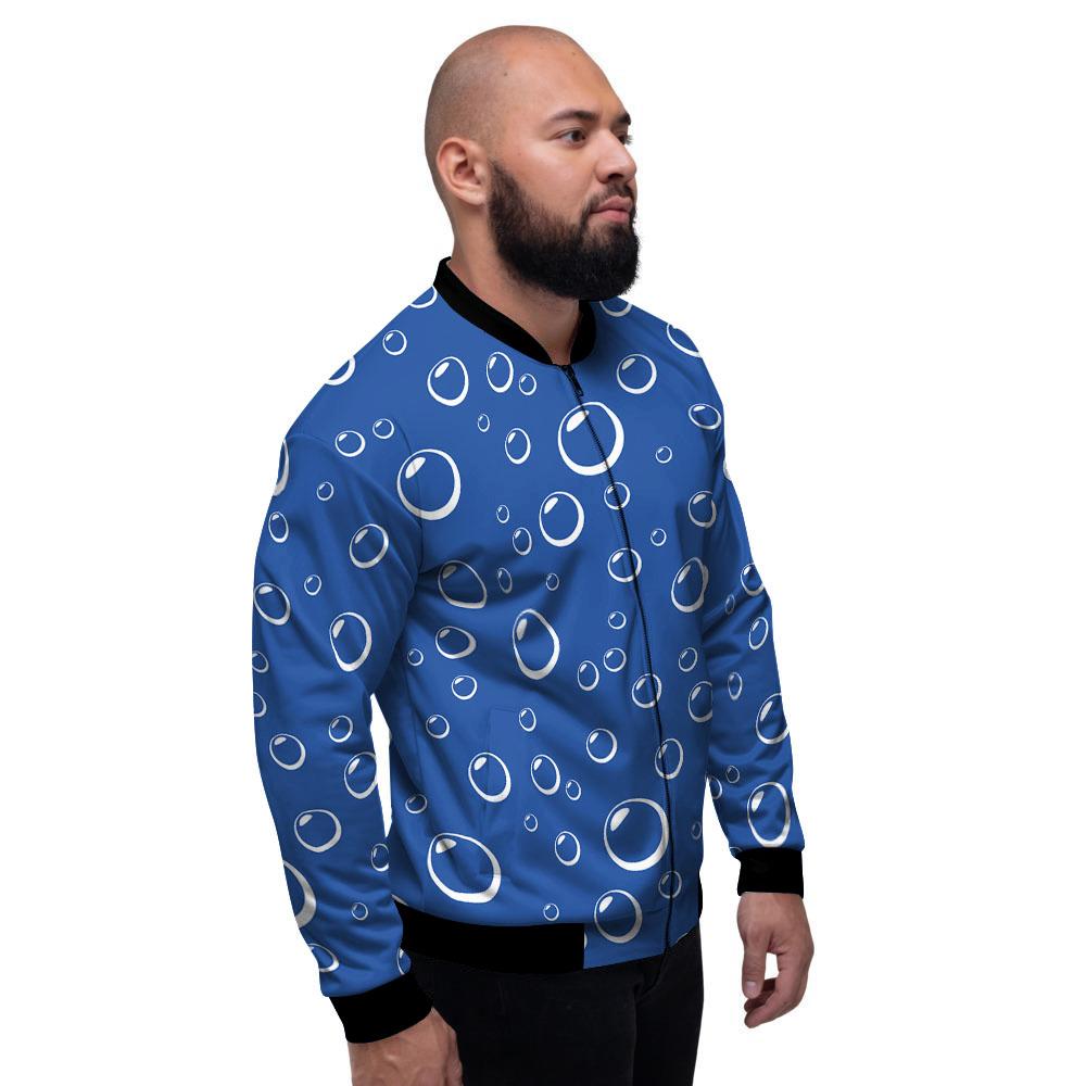 Bubble Ocean Print Pattern Men's Bomber Jacket-grizzshop