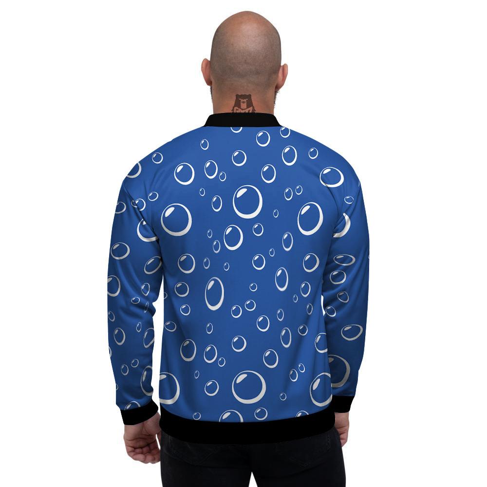 Bubble Ocean Print Pattern Men's Bomber Jacket-grizzshop