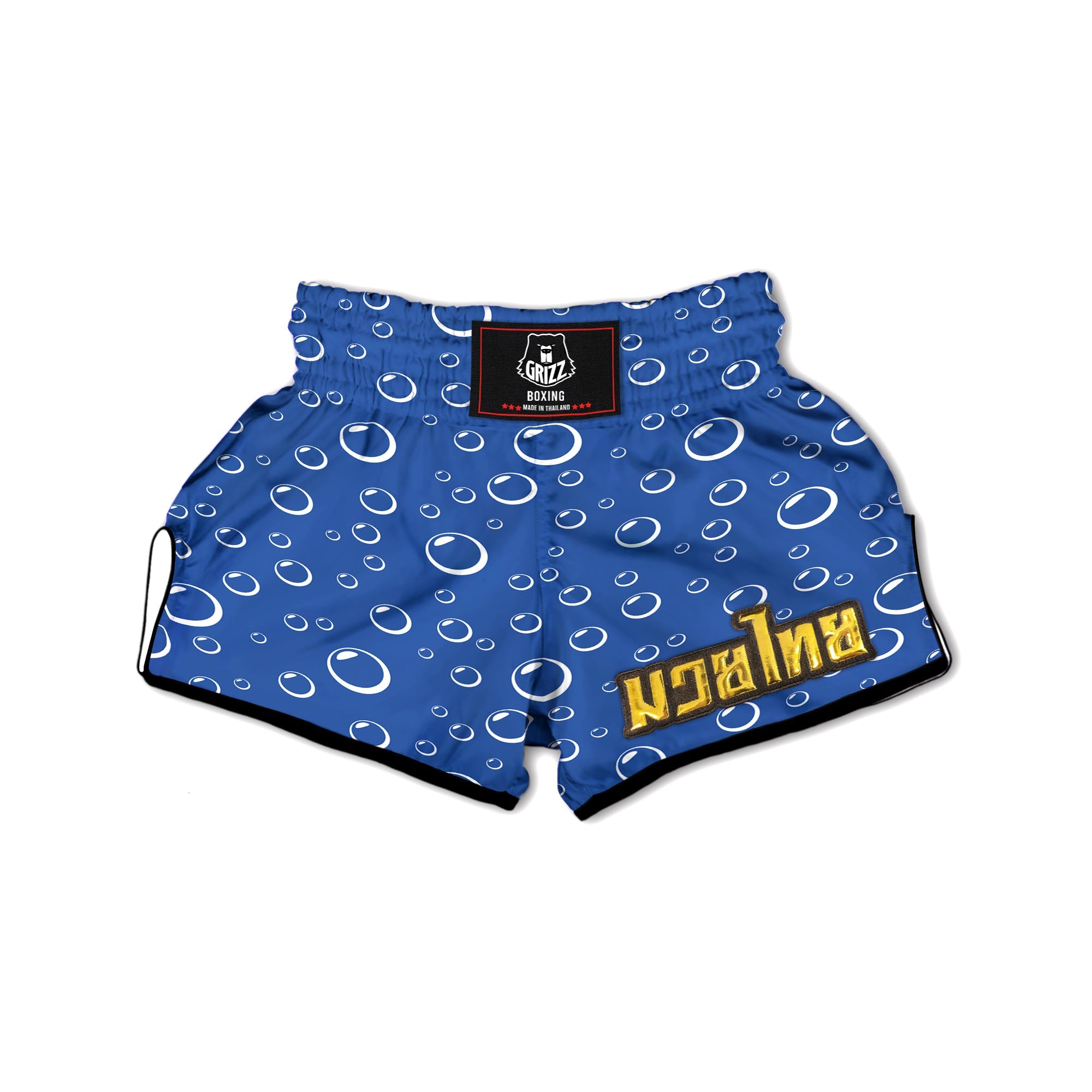 Bubble Ocean Print Pattern Muay Thai Boxing Shorts-grizzshop