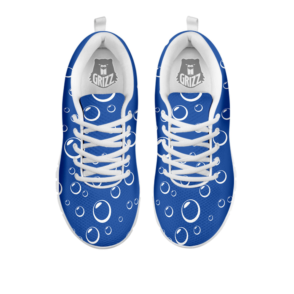Bubble Ocean Print Pattern White Sneaker-grizzshop