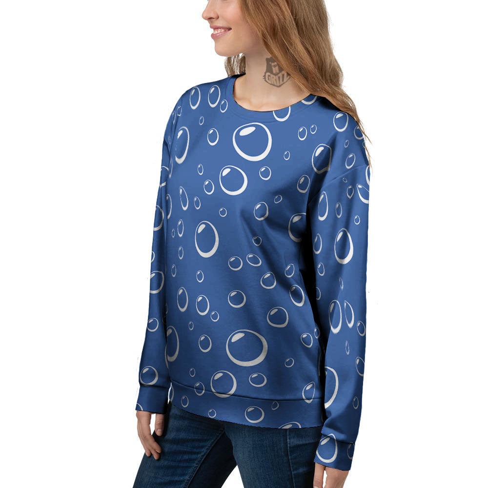 Bubble Ocean Print Pattern Women's Sweatshirt-grizzshop