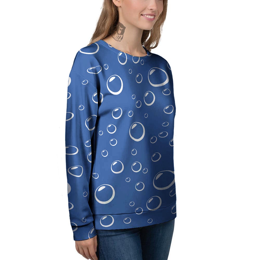 Bubble Ocean Print Pattern Women's Sweatshirt-grizzshop