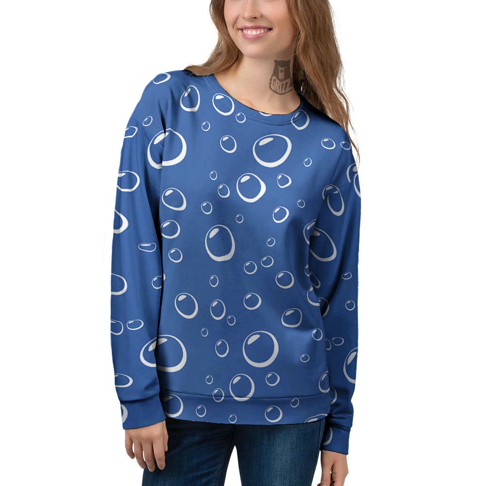 Bubble Ocean Print Pattern Women's Sweatshirt-grizzshop