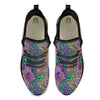 Bubble Psychedelic Print Pattern Black Athletic Shoes-grizzshop