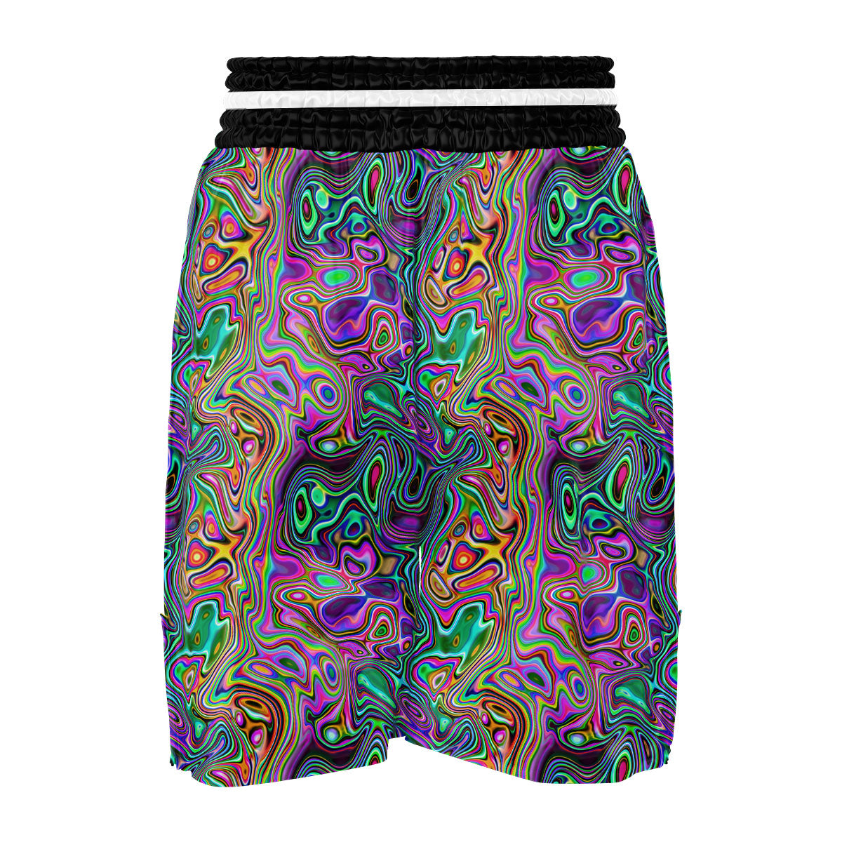 Bubble Psychedelic Print Pattern Boxing Shorts-grizzshop