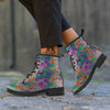 Bubble Psychedelic Print Pattern Leather Boots-grizzshop