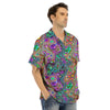 Bubble Psychedelic Print Pattern Men's Hawaiian Shirt-grizzshop