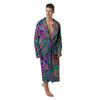 Bubble Psychedelic Print Pattern Men's Robe-grizzshop