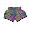 Bubble Psychedelic Print Pattern Muay Thai Boxing Shorts-grizzshop