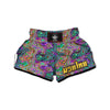 Bubble Psychedelic Print Pattern Muay Thai Boxing Shorts-grizzshop